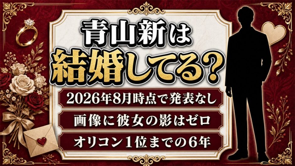 青山新の結婚と画像に彼女の影はゼロ！オリコン1位まで走った水森英夫門下の6年