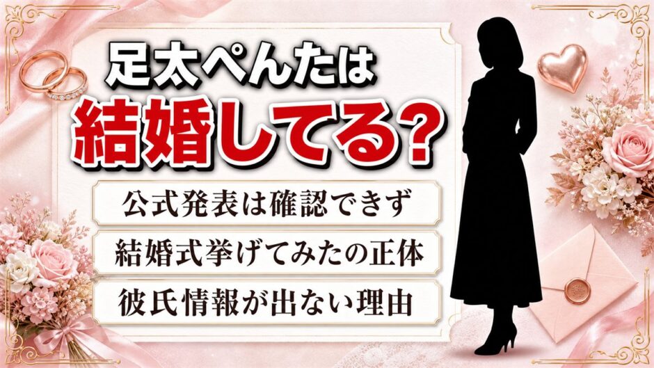 足太ぺんたの結婚は公表なし！ウェディング姿が広まった本当の理由