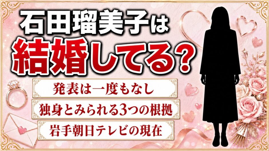 石田瑠美子の結婚は発表なし！独身とみられる3つの根拠とGo!Go!いわて6年目の今