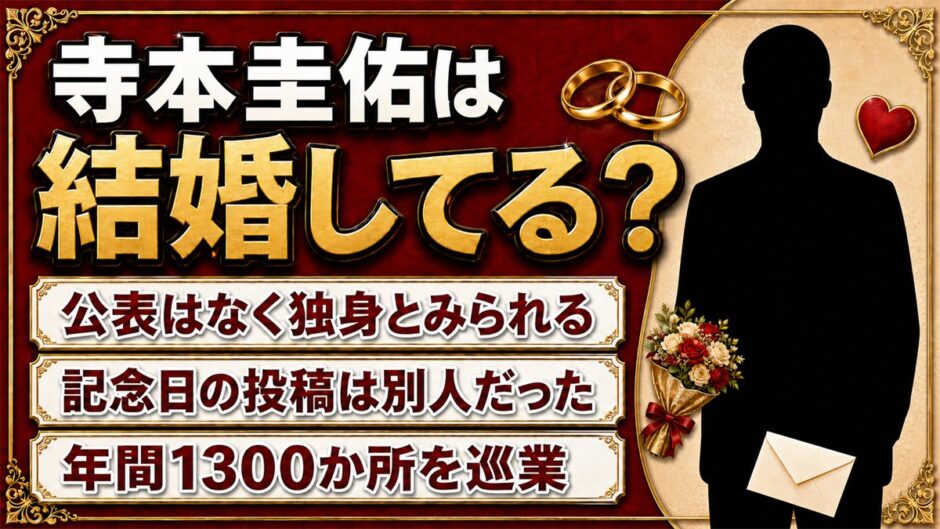 寺本圭佑の結婚は未公表で独身か！記念日投稿が同名別人だった件
