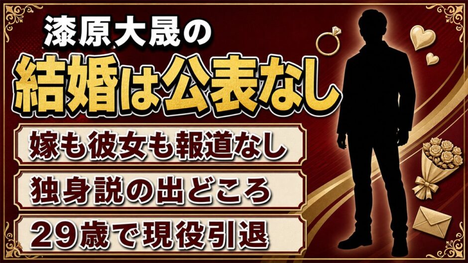 漆原大晟の結婚は公表なし！独身説の出どころは個人メディアの1行だった