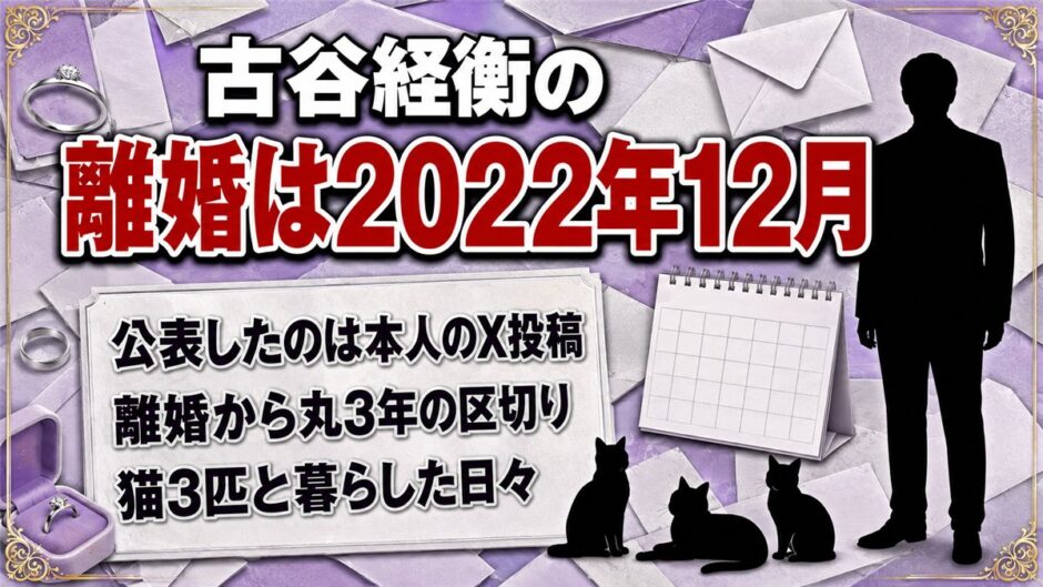 古谷経衡の離婚は2022年12月！離婚後の3年を共にした猫3匹の名前とは