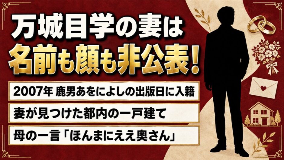 万城目学の妻は名前も顔も非公表！母が「ほんまにええ奥さん」と言ったワケとは